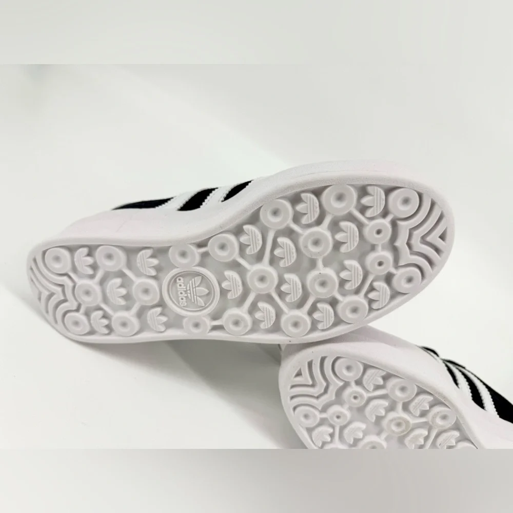 Adidas Gazelle Dark Blue and White Shoes - Picture 6 of 10